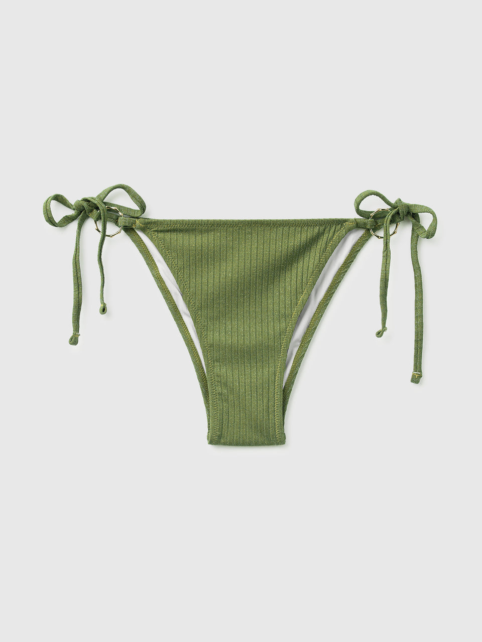 Ribbed swim briefs with lurex and laces - ucb_image_FS