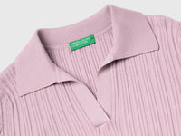 Camisola canelada com gola polo - ucb_image_DS1