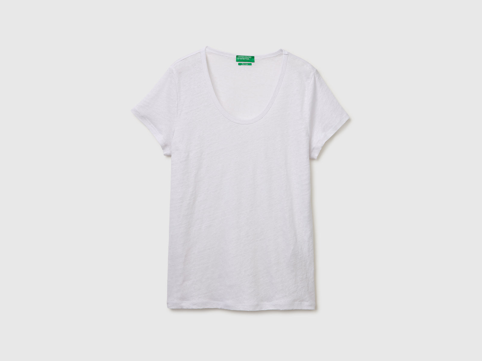 Round-neck T-shirt in pure linen - ucb_image_FS