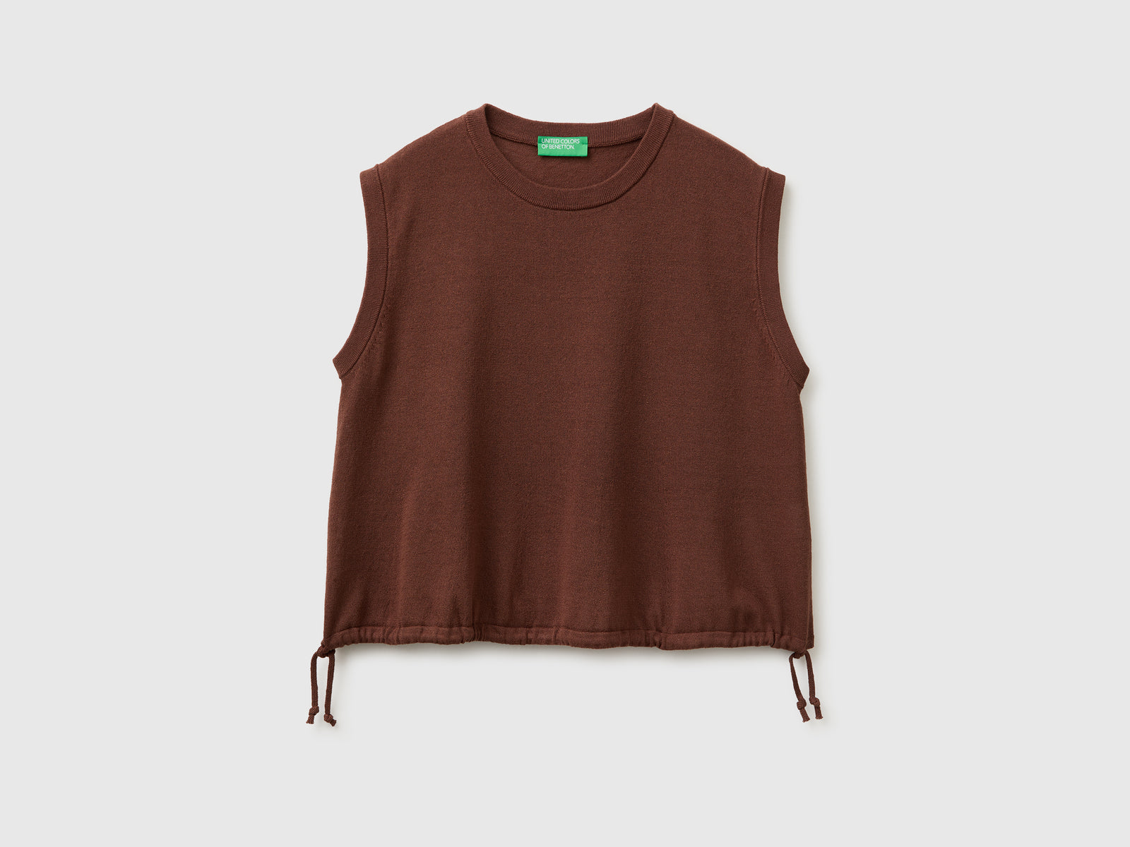 Sleeveless linen blend sweater - ucb_image_FS