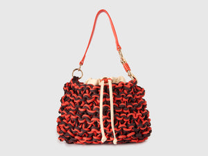 Woven hobo bag