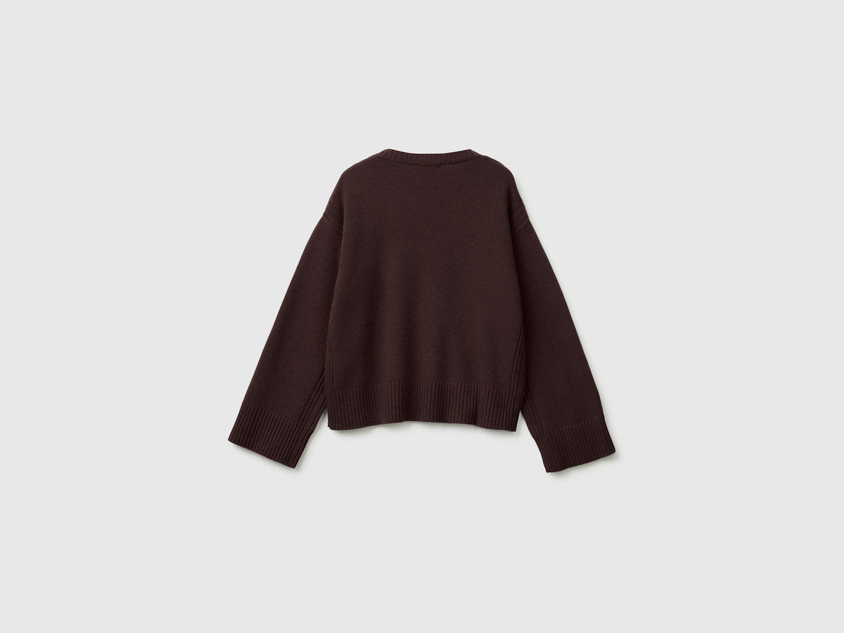 Camisola boxy fit em mistura de lã - ucb_image_BS