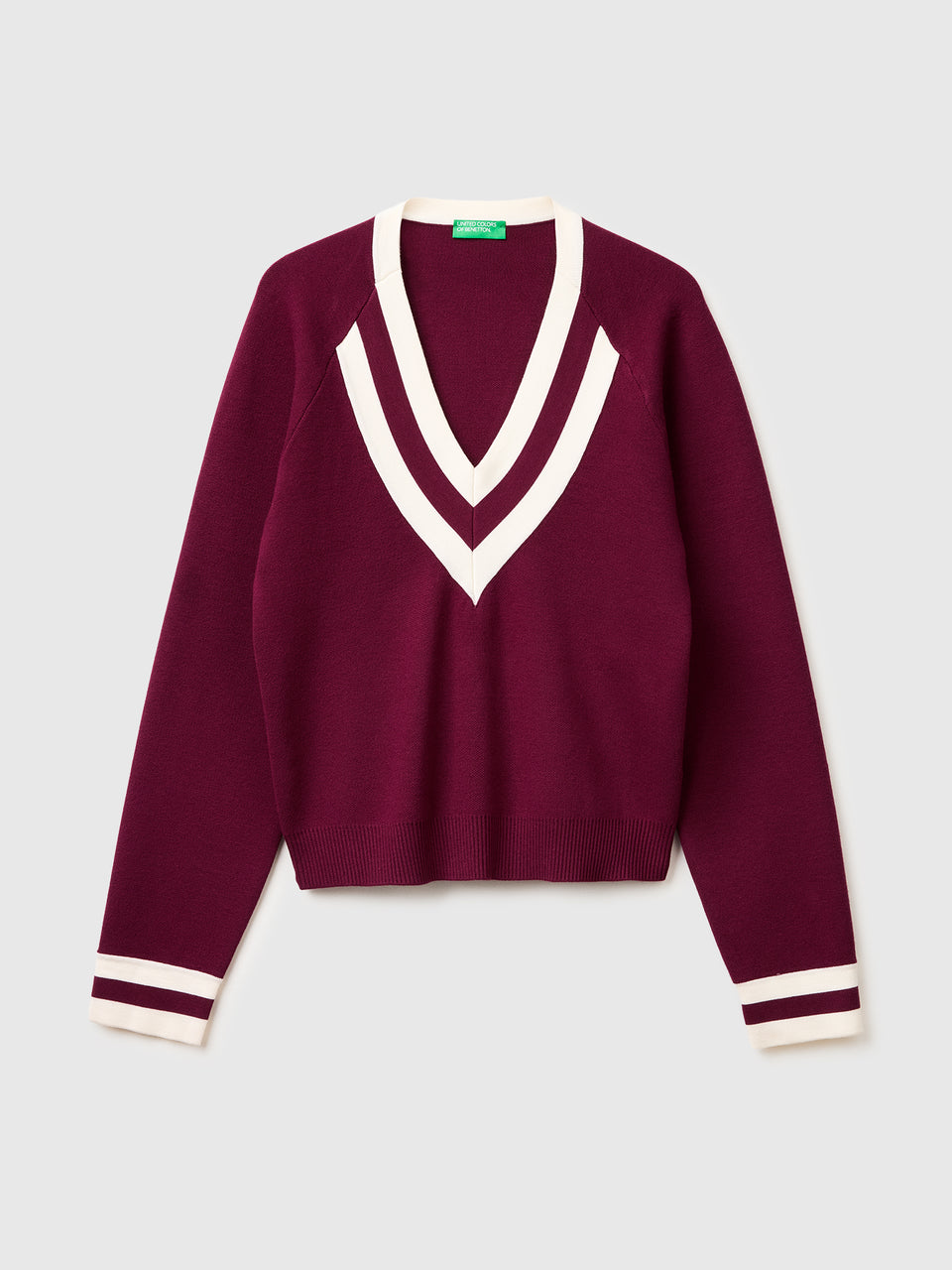 Boxy fit V-neck sweater - ucb_image_FS