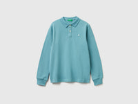 Polo de manga comprida em algodão  - ucb_image_FS