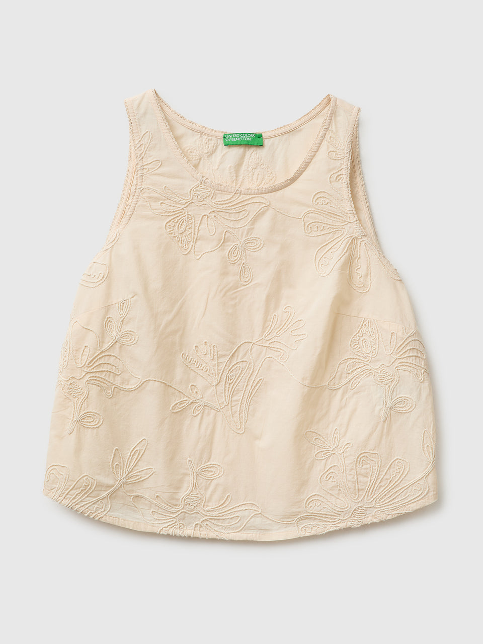 Tank top with floral embroidery - ucb_image_FS