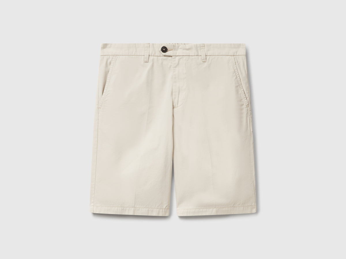 Lightweight cotton chino Bermuda shorts - ucb_image_FS