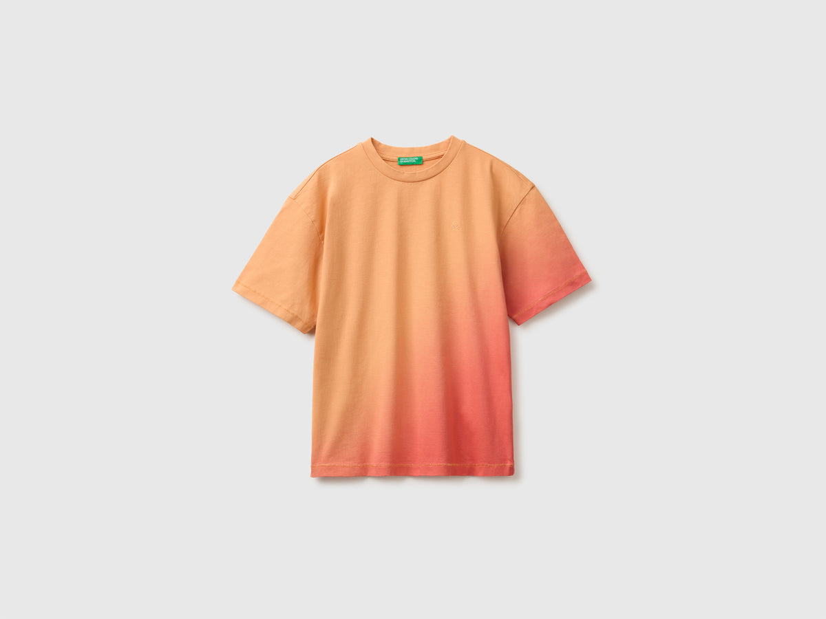 Dip dye effect T-shirt with print - ucb_image_FS