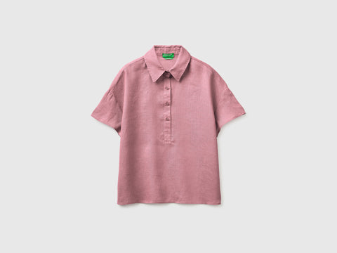 100% linen short-sleeved blouse - ucb_image_FS