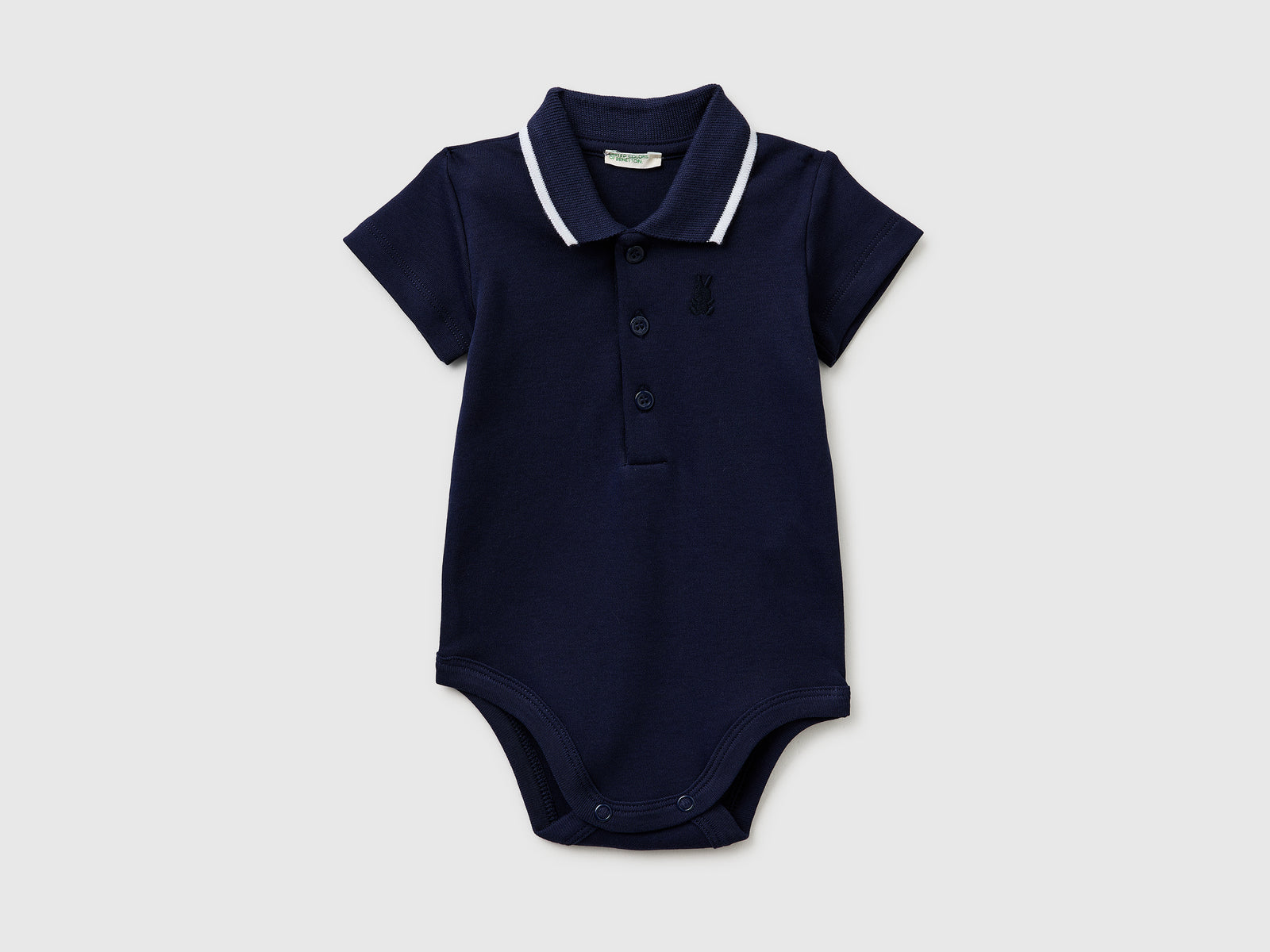 Polo onesie in organic cotton - ucb_image_FS