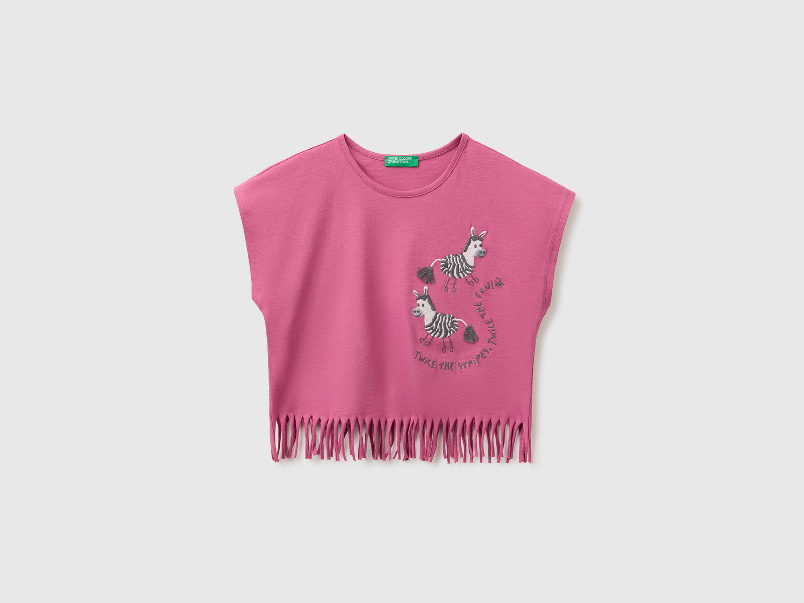 T-shirt with fringes and embroidery - ucb_image_FS