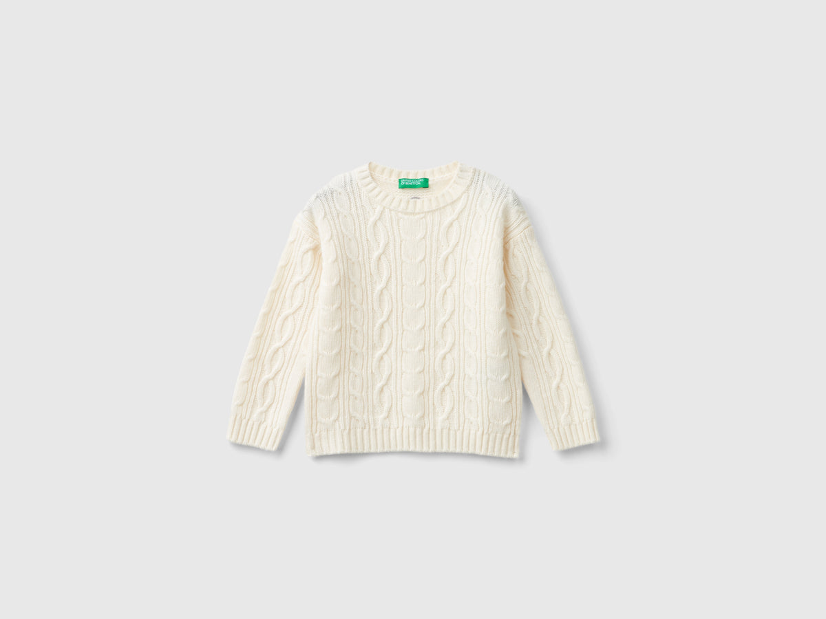 Camisola com tranças em mistura de lã - ucb_image_FS