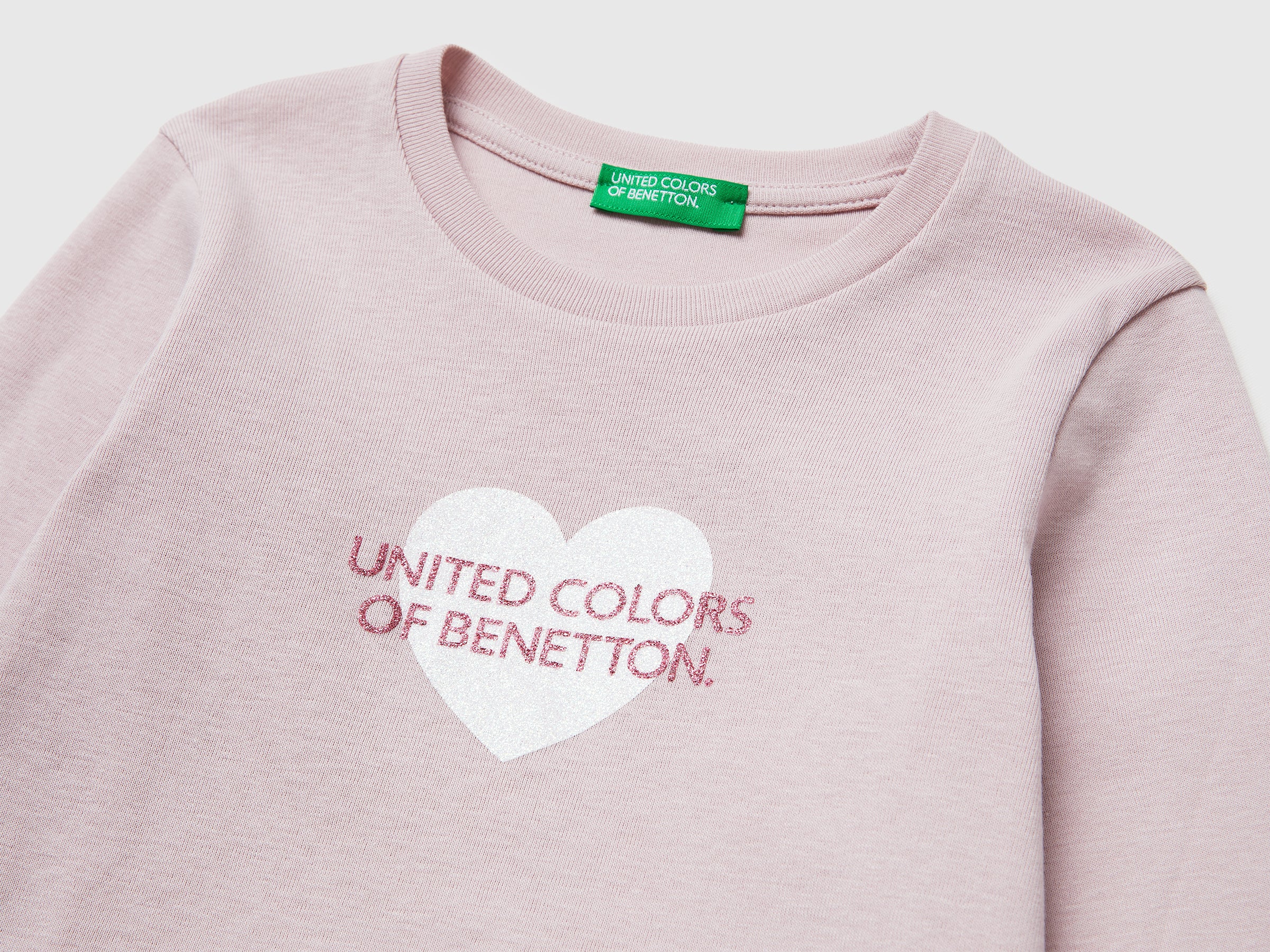 T-shirt in organic cotton with glittery logo - ucb_image_DS1