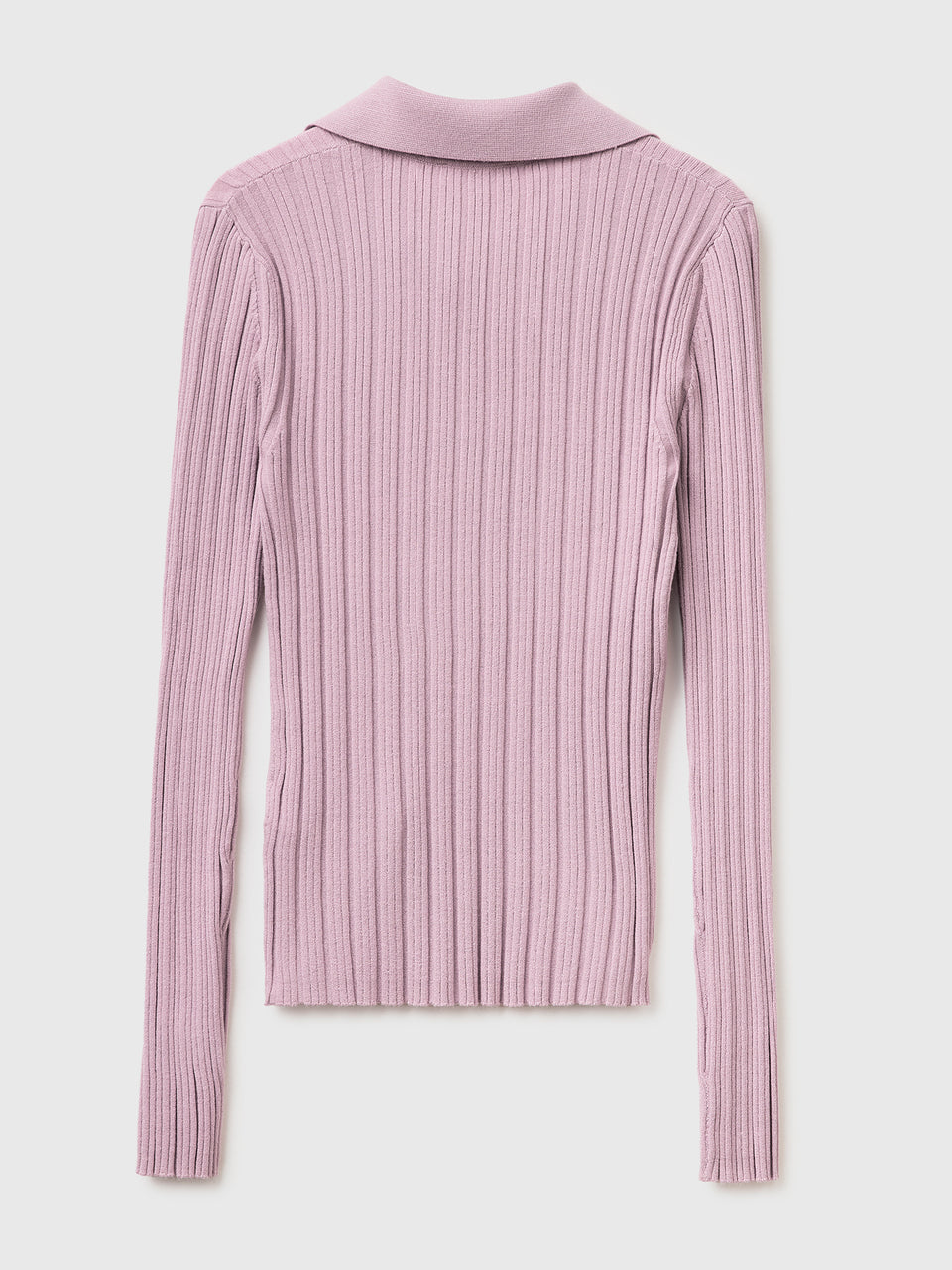 Ribbed sweater with polo collar - ucb_image_BS
