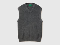 Stone washed regular fit vest - ucb_image_FS
