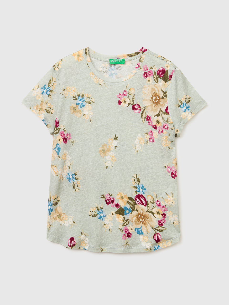 Floral linen blend T-shirt - ucb_image_FS