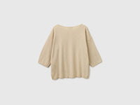 Camisola boxy fit em mistura de linho - ucb_image_BS