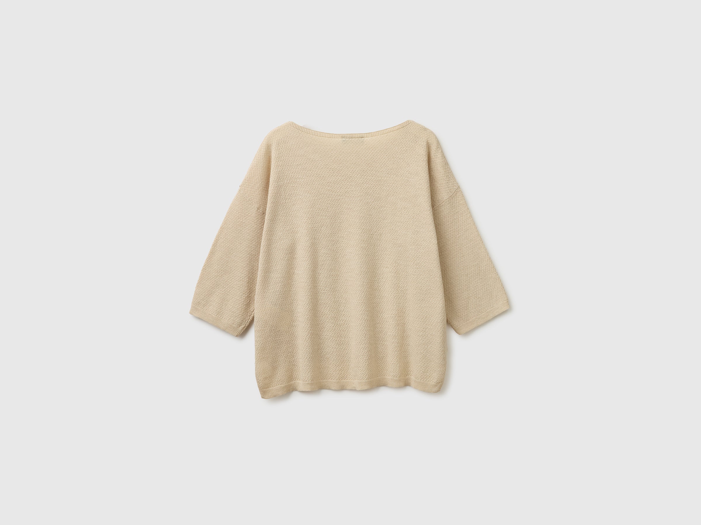 Camisola boxy fit em mistura de linho - ucb_image_BS