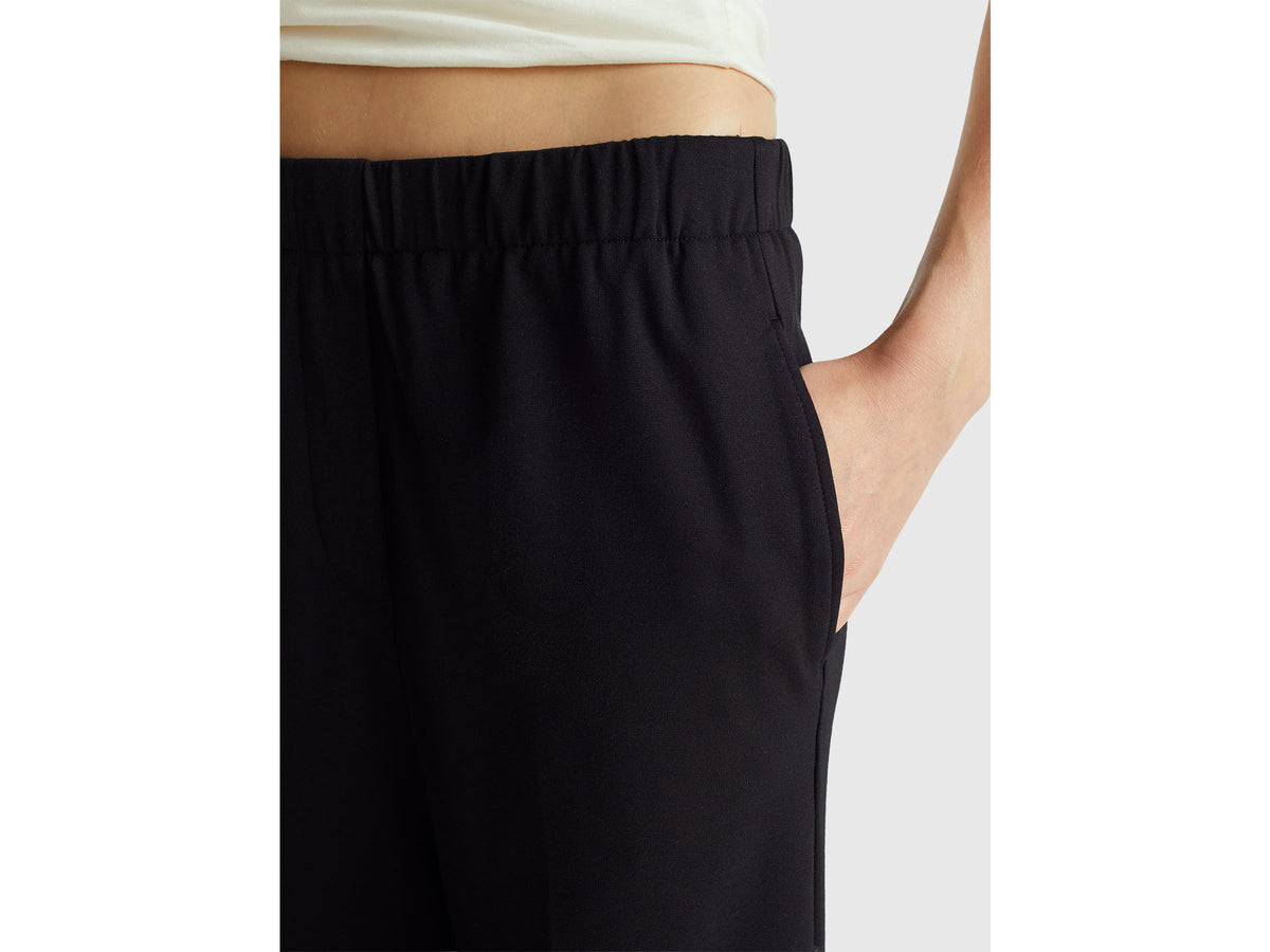 Calças com elástico na cintura e dobra - ucb_image_FY