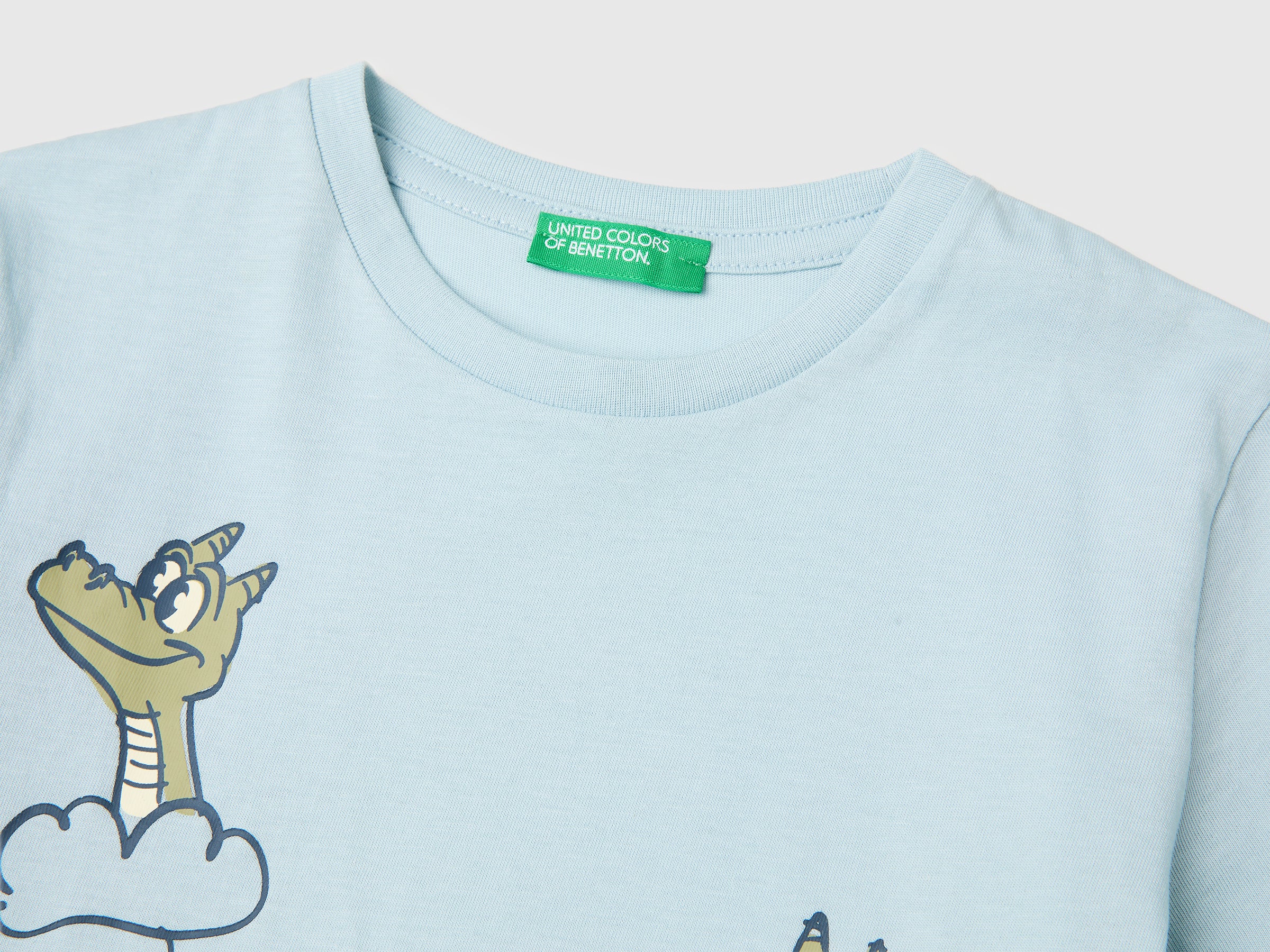 Crew neck T-shirt with print - ucb_image_DS1