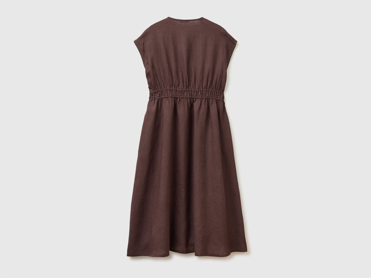 Vestido evasé em linho puro - ucb_image_BS