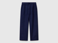 Trousers in pure linen with elastic - ucb_image_FS