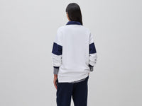 Polo branco e azul Benetton Rugby 100% algodão - ucb_image_FY
