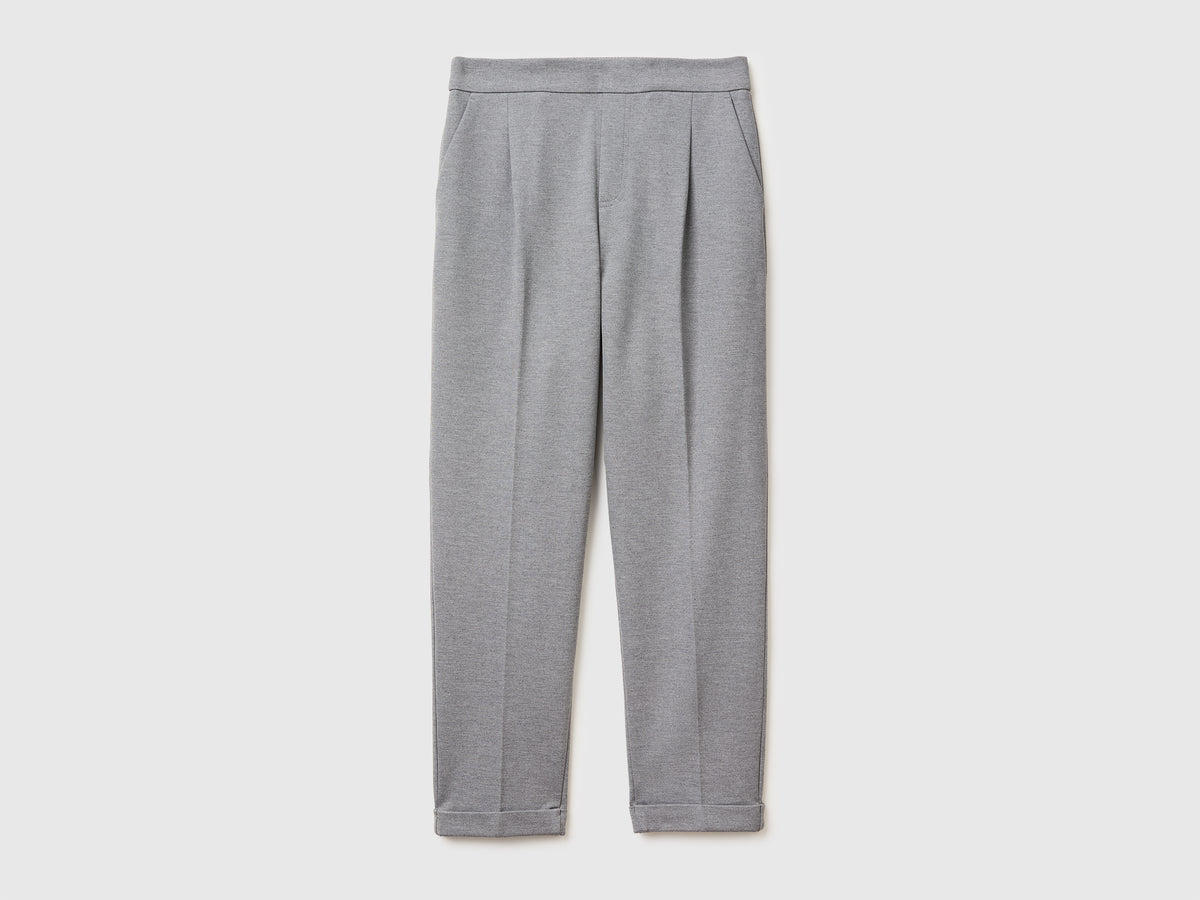 Regular fit trousers with crease - ucb_image_FS