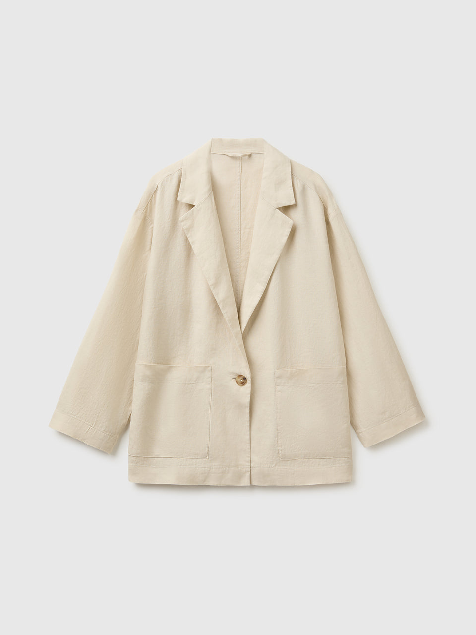 100% linen single-breasted blazer - ucb_image_FS