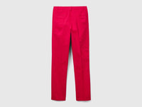 Chinos slim fit em algodão cor de ameixa - ucb_image_BS