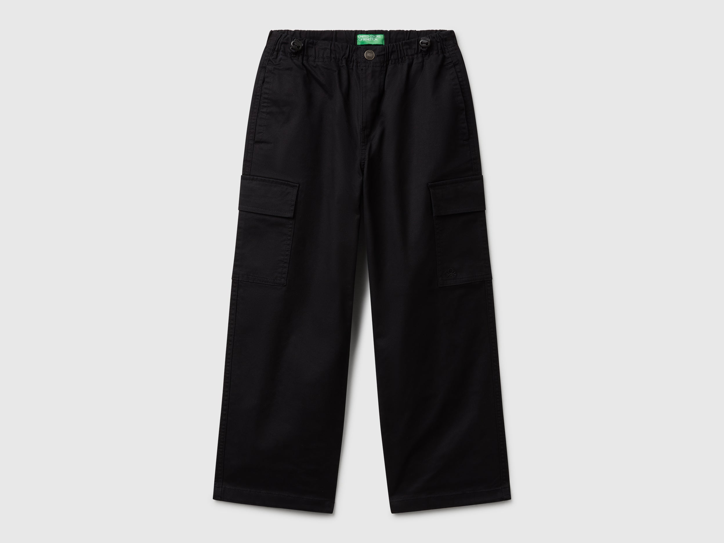 Parachute trousers in stretch cotton