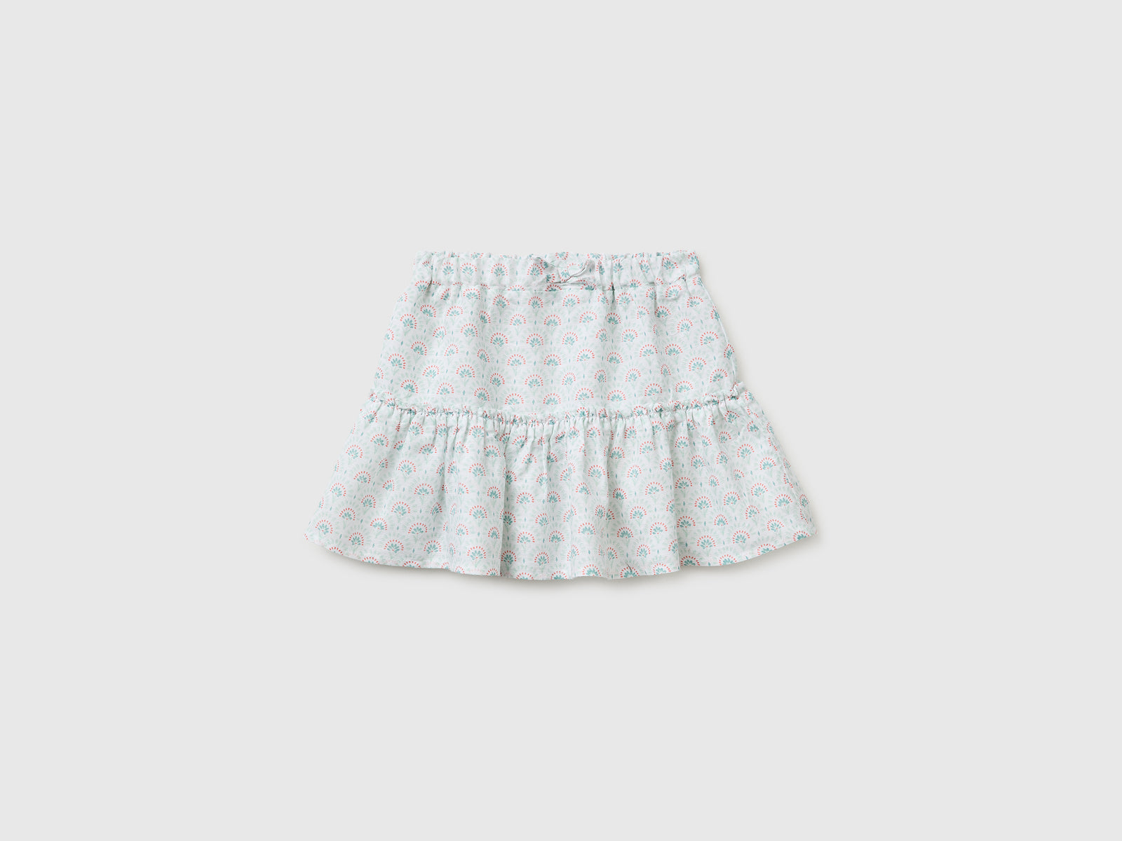Floral skirt in linen blend - ucb_image_FS