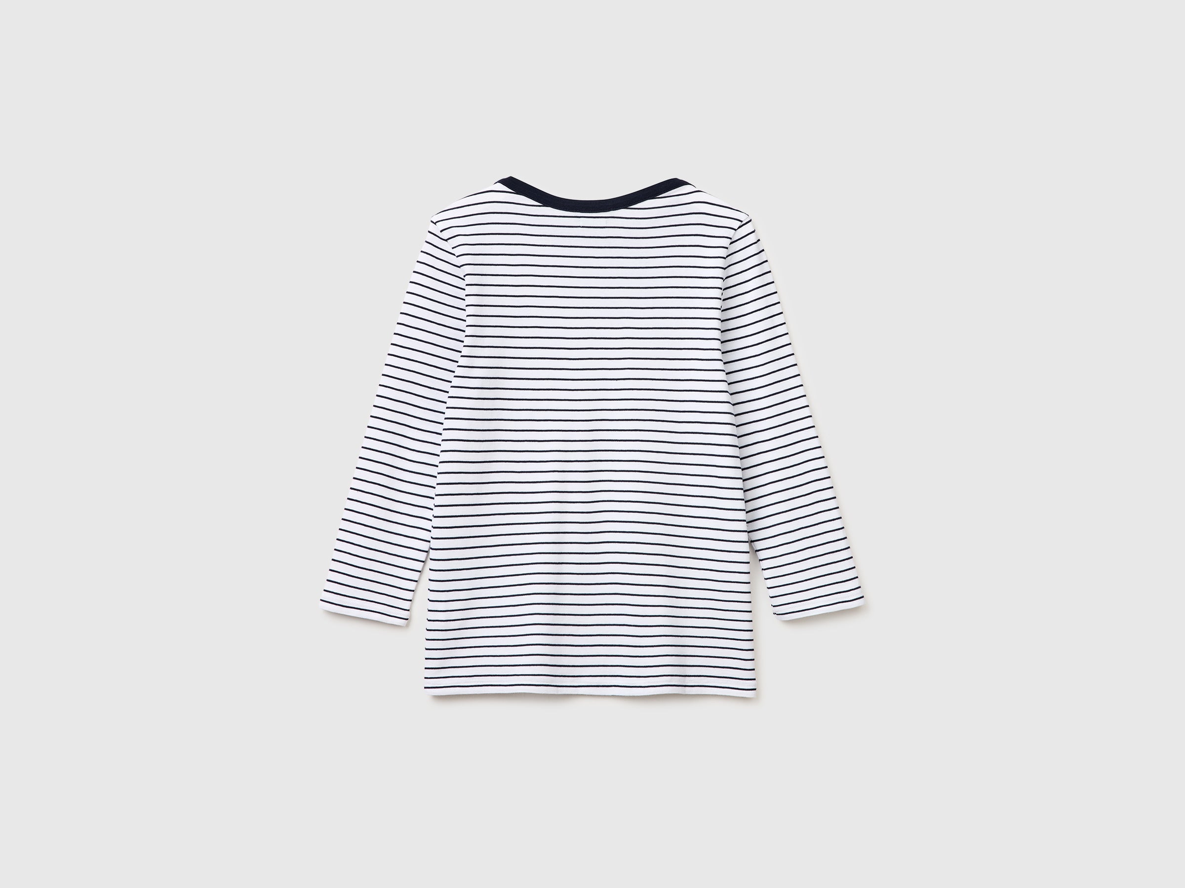 Striped t-shirt with boat neck - ucb_image_BS