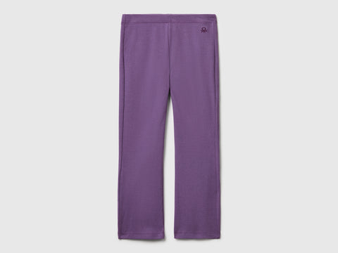 Leggings à boca-de-sino em algodão stretch - ucb_image_FS