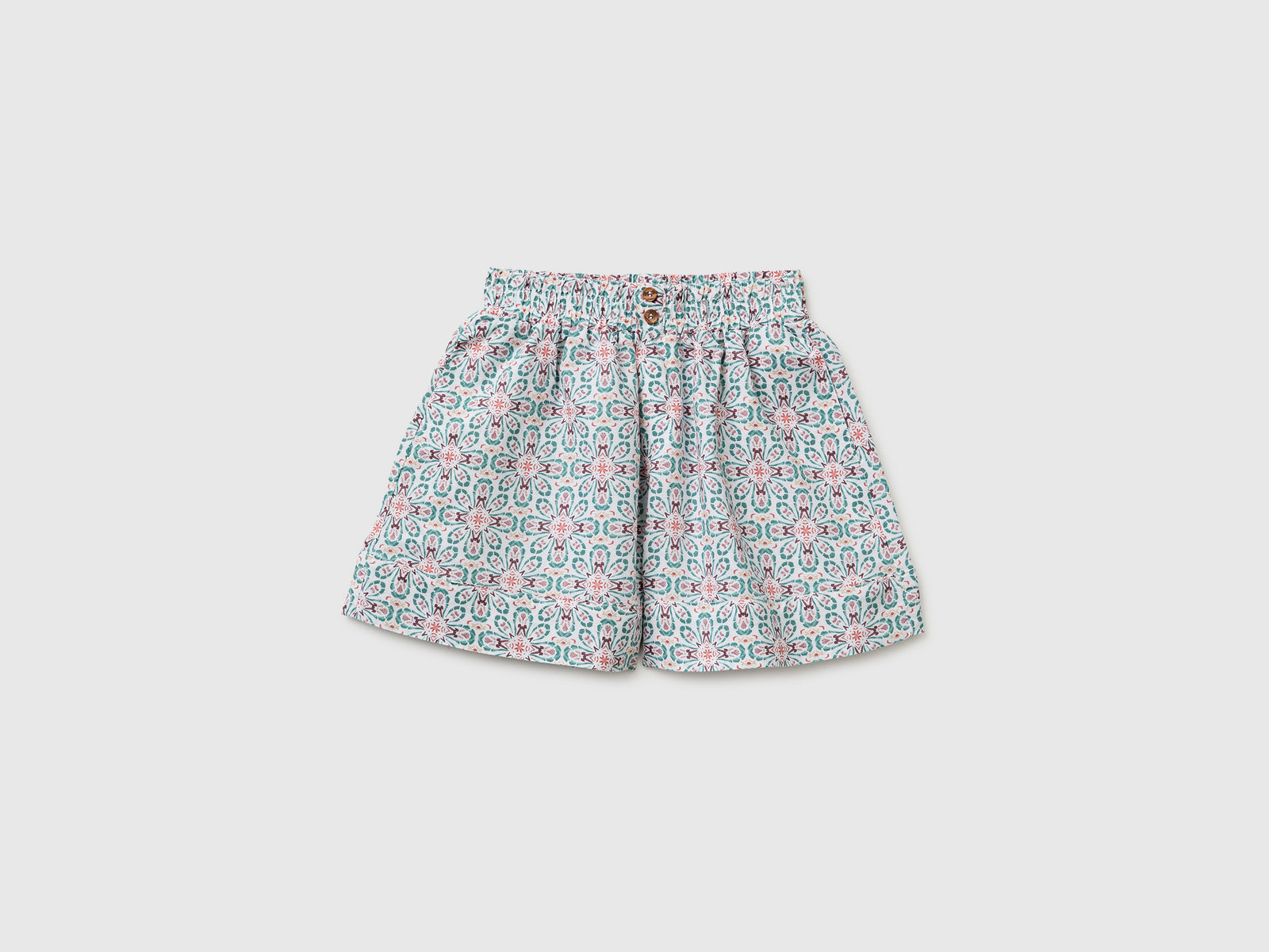 Floral linen blend shorts - ucb_image_FS