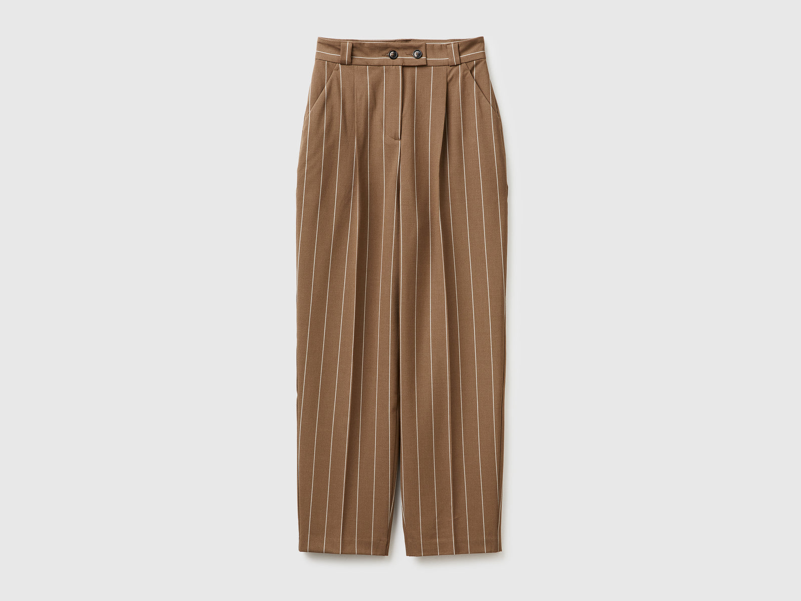 Carrot-fit pinstriped trousers - ucb_image_FS