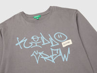 T-shirt com estampa e patch 100% algodão orgânico - ucb_image_DS1