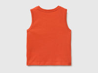 Organic cotton tank top with logo print - ucb_image_BS