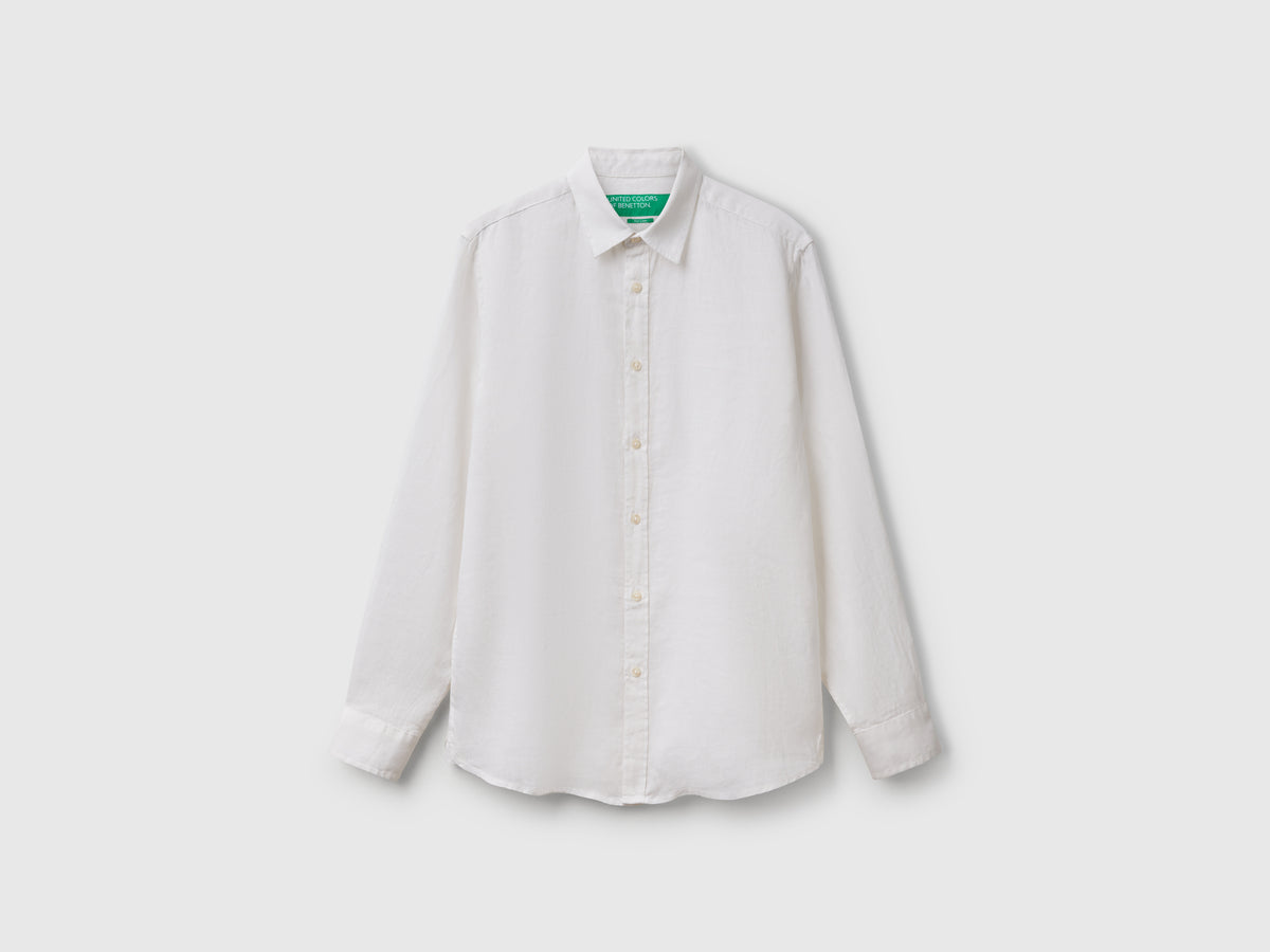 White shirt in pure linen - ucb_image_FS