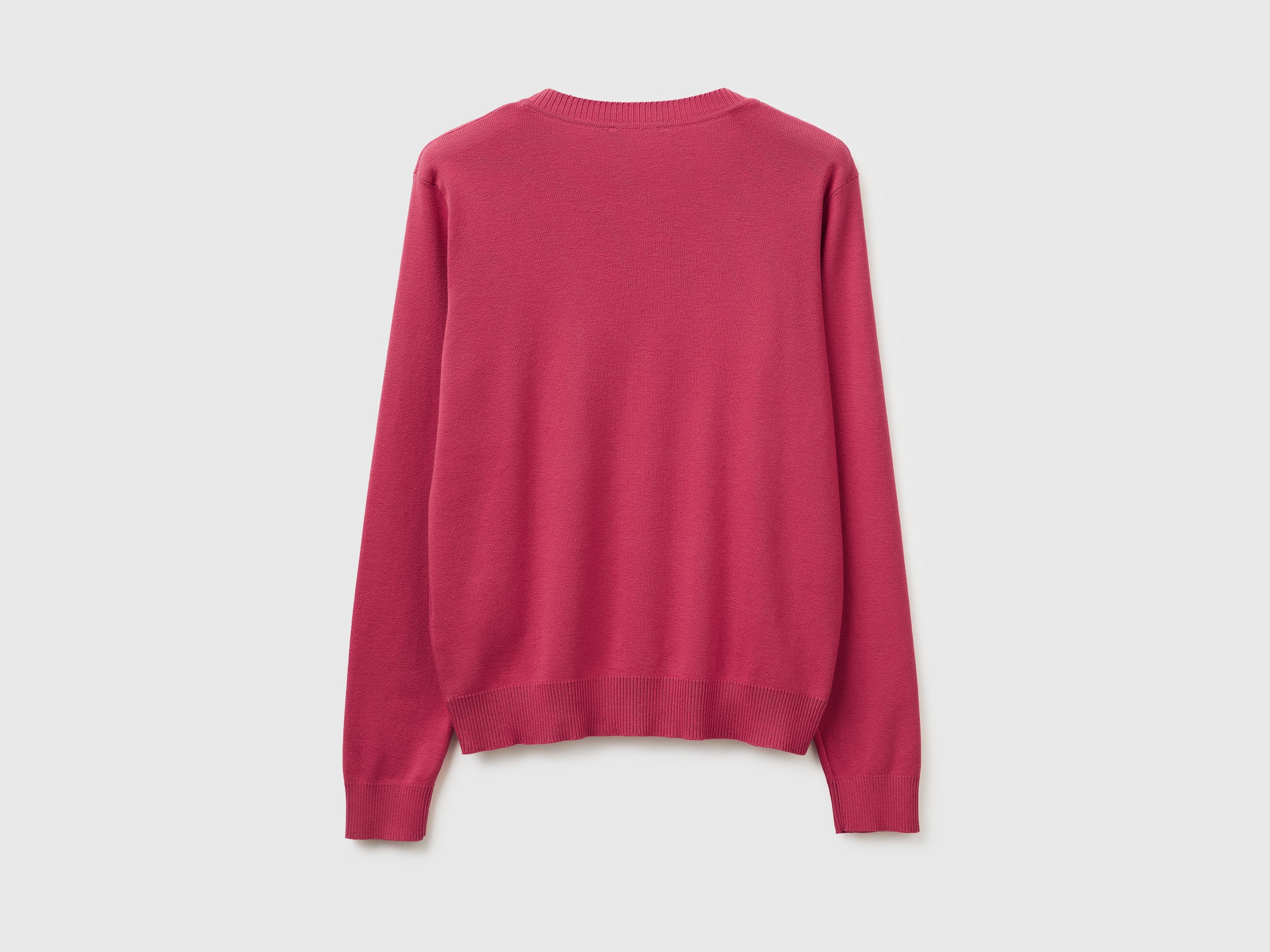 Camisola ameixa em algodão tricot com decote em V - ucb_image_BS