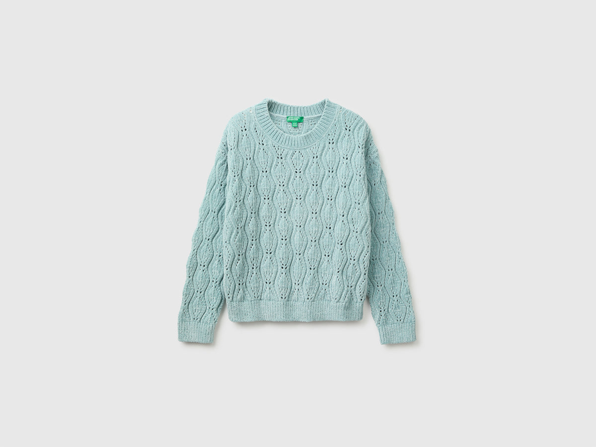 Camisola de gola redonda em chenille - ucb_image_FS