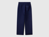 Trousers in pure linen with elastic - ucb_image_BS