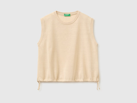Sleeveless linen blend sweater - ucb_image_FS