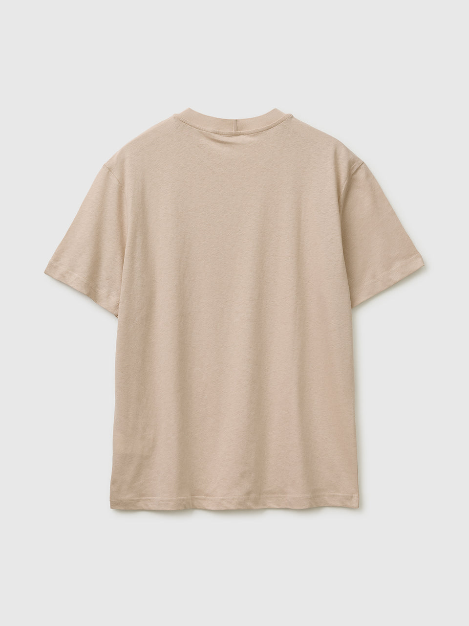 Crew neck T-shirt in linen blend - ucb_image_BS