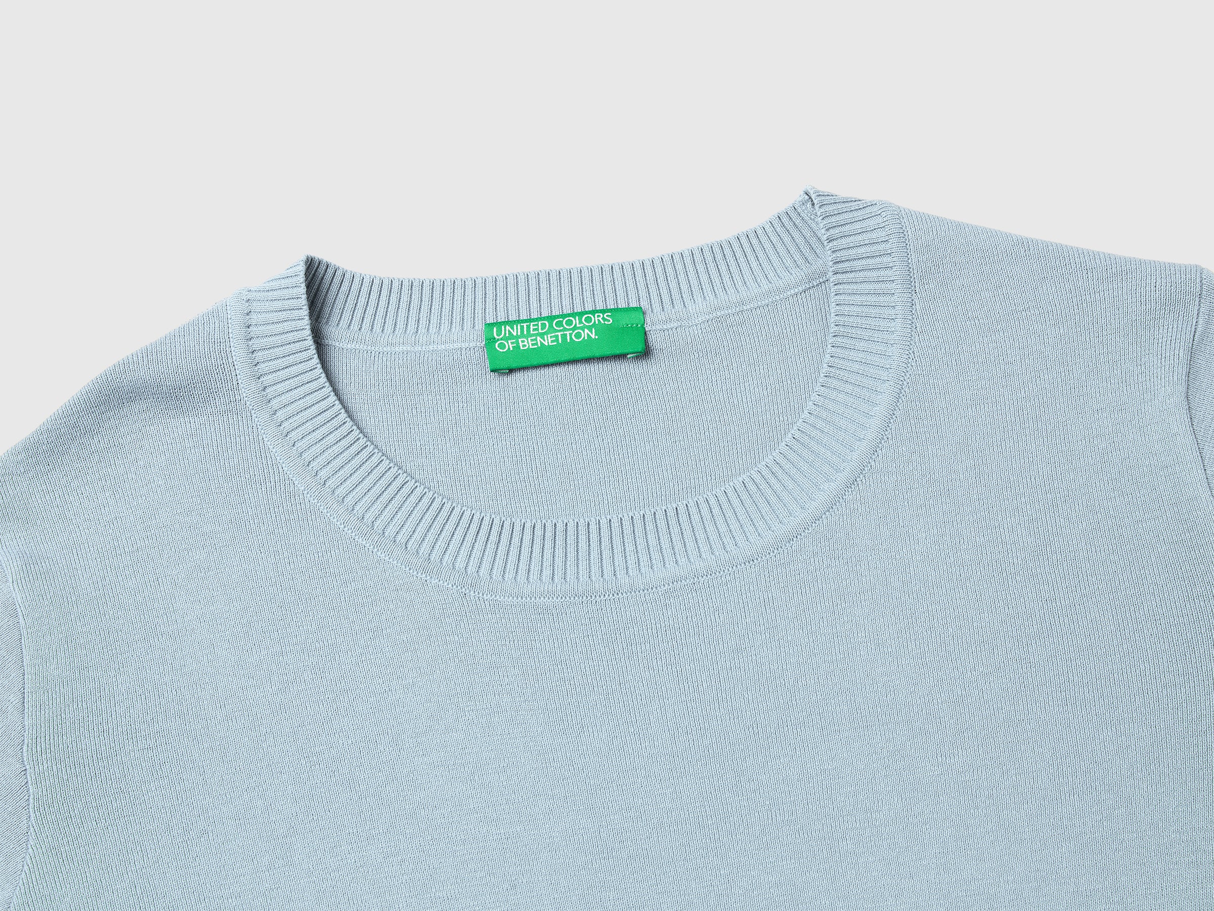 Light blue short sleeve sweater - ucb_image_DS1