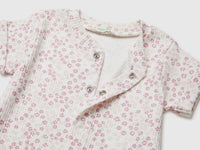 Ribbed printed short playsuit - ucb_image_DS1