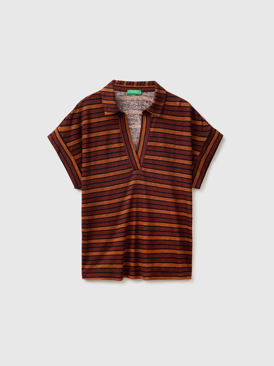 Striped polo-neck T-shirt - ucb_image_FS