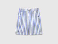 Striped Bermuda shorts with drawstring - ucb_image_FS
