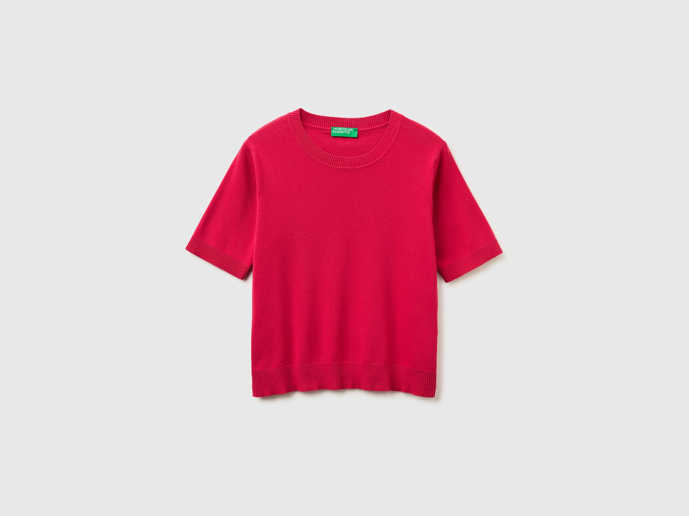 Strawberry red short sleeve sweater - ucb_image_FS
