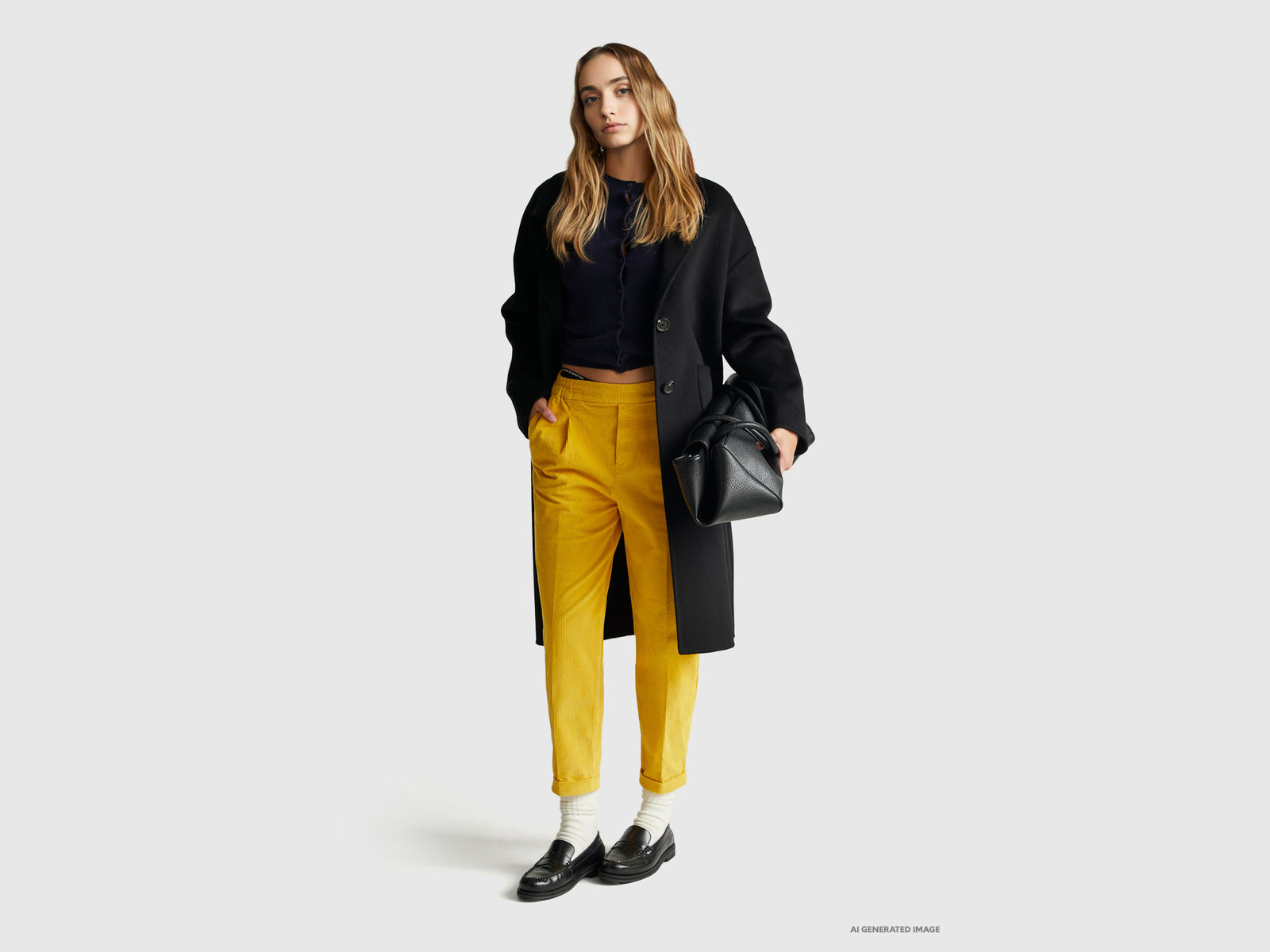 Chinos in velvet with stretch waist