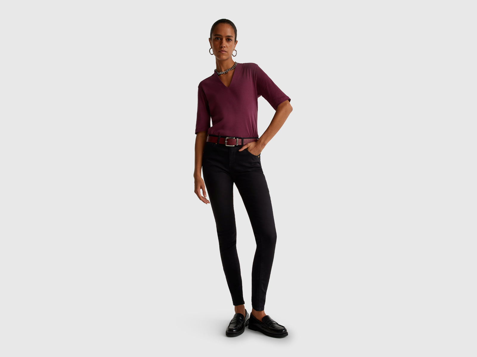 Skinny fit push up jeans